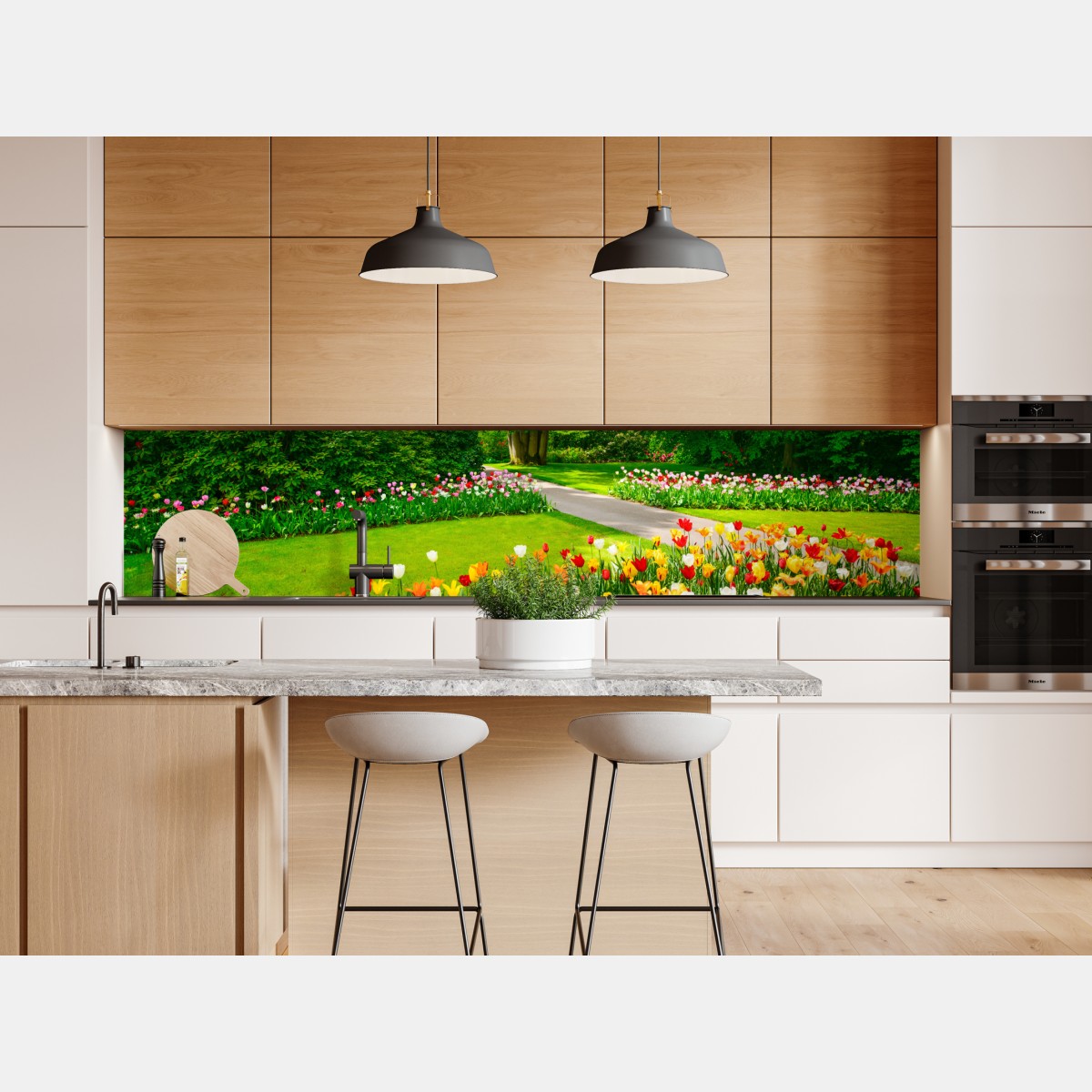 Naklejka repozycjonowalna żywy ogród tulipanów w Keukenhof – Wallissimo® Naklejka repozycjonowalna żywy ogród tulipanów w Keukenhof – Wallissimo®