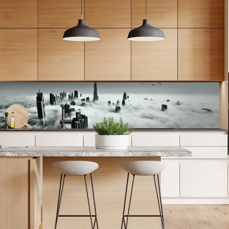 Naklejka repozycjonowalna tropikalny wzór botaniczny z tukanem – Wallissimo®