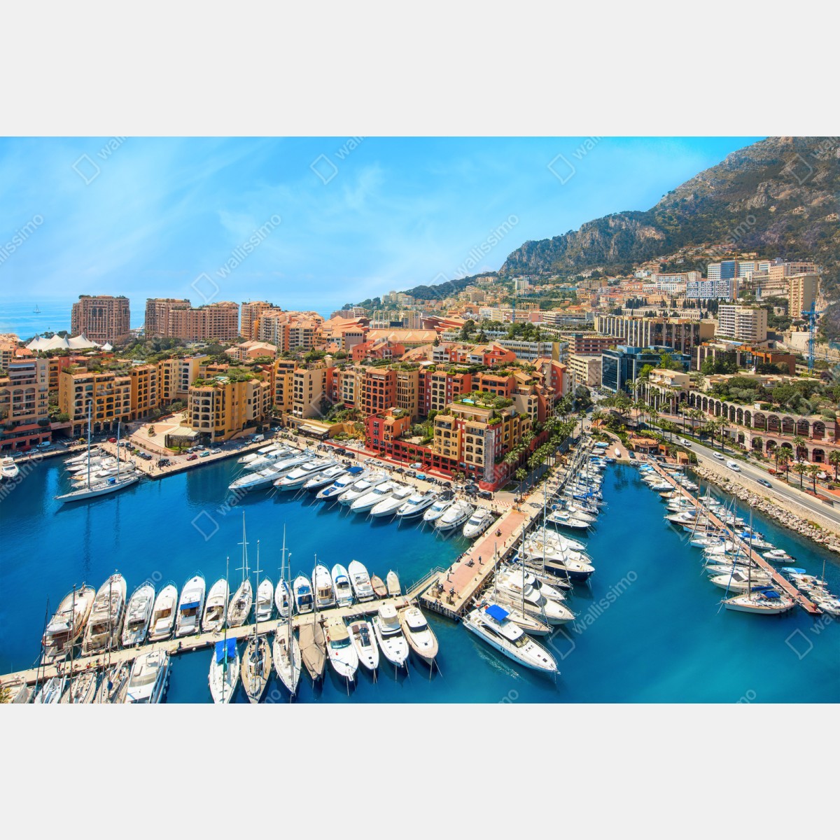 Naklejka repozycjonowalna słoneczna marina i nadmorski krajobraz – Wallissimo® Naklejka repozycjonowalna słoneczna marina i nadmorski krajobraz – Wallissimo®