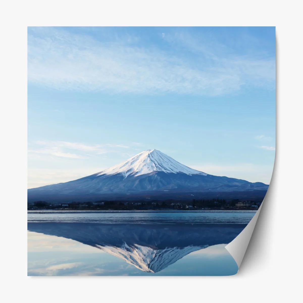 Naklejka repozycjonowalna góra Fudżi odbicie w jeziorze – Wallissimo® Naklejka repozycjonowalna góra Fudżi odbicie w jeziorze – Wallissimo®