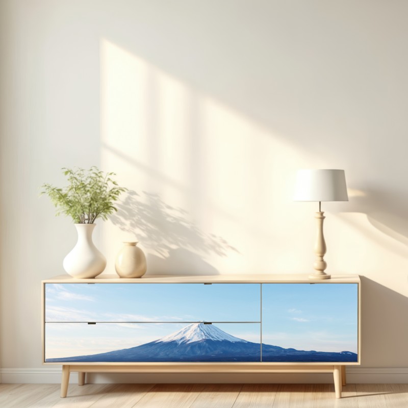 Naklejka repozycjonowalna góra Fudżi odbicie w jeziorze – Wallissimo® Naklejka repozycjonowalna góra Fudżi odbicie w jeziorze – Wallissimo®