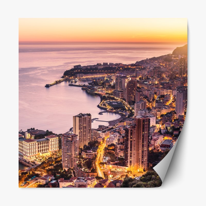 Naklejka repozycjonowalna ośnieżone szczyty odbite w jesiennym alpejskim jeziorze – Wallissimo®