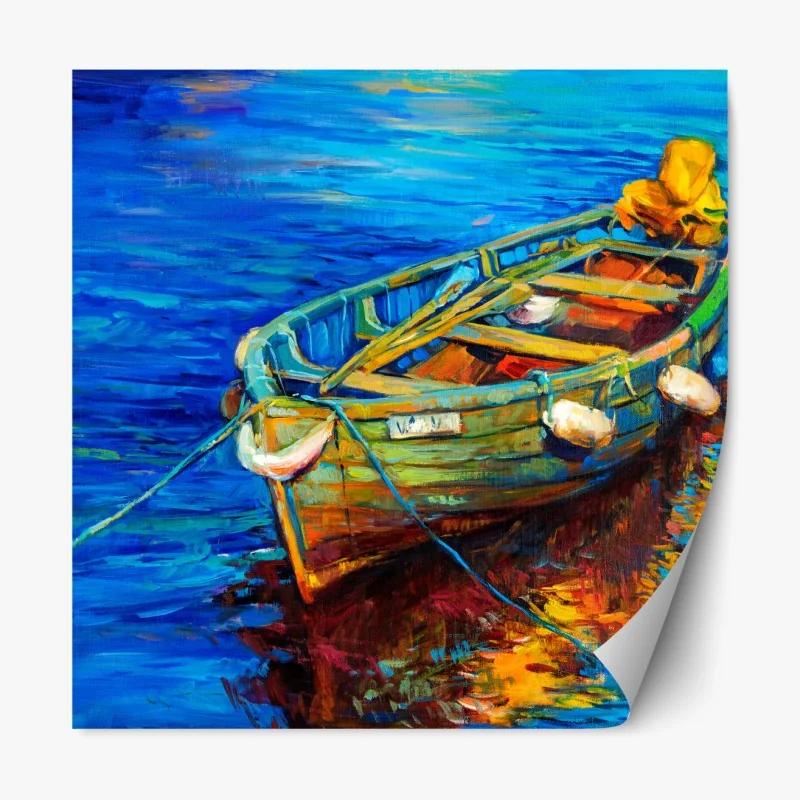 Naklejka repozycjonowalna intensywny fioletowy 3d wir wstęg – Wallissimo®