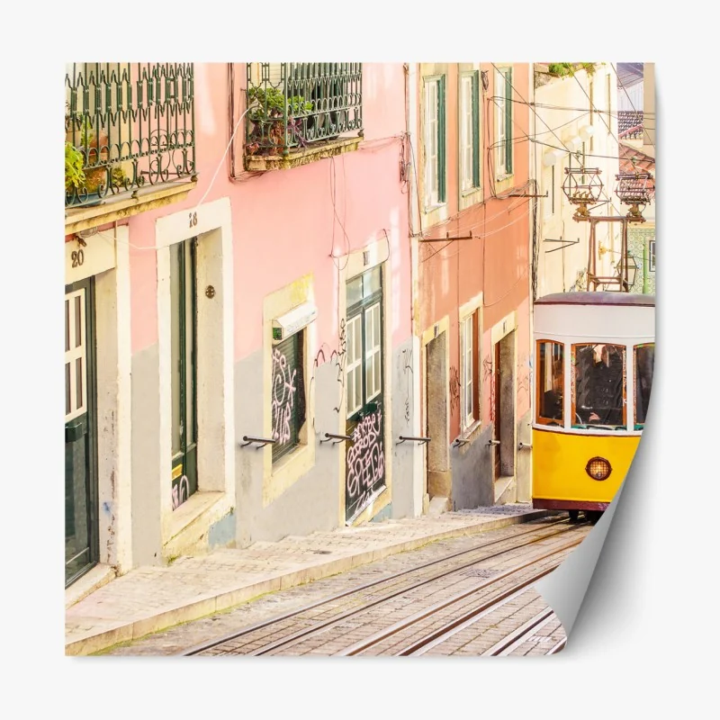 Naklejka repozycjonowalna abstrakcyjny wzór fasady architektonicznej – Wallissimo®