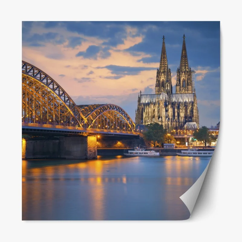 Naklejka repozycjonowalna zachód słońca nad Stambułem – Wallissimo®