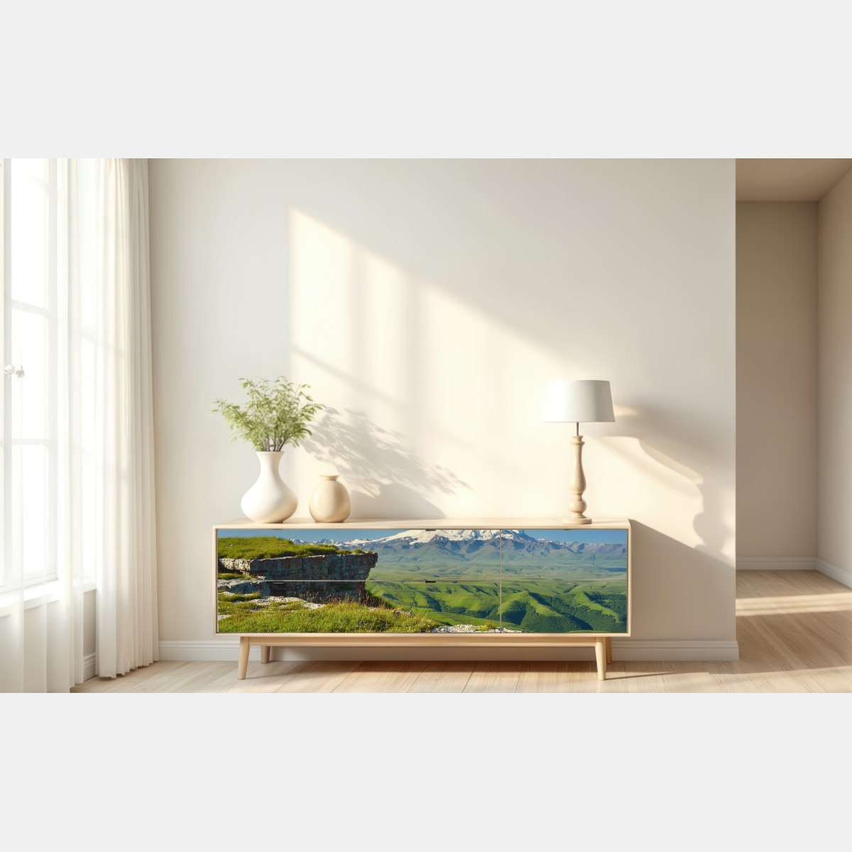 Naklejka repozycjonowalna majestatyczny Elbrus o poranku – Wallissimo® Naklejka repozycjonowalna majestatyczny Elbrus o poranku – Wallissimo®