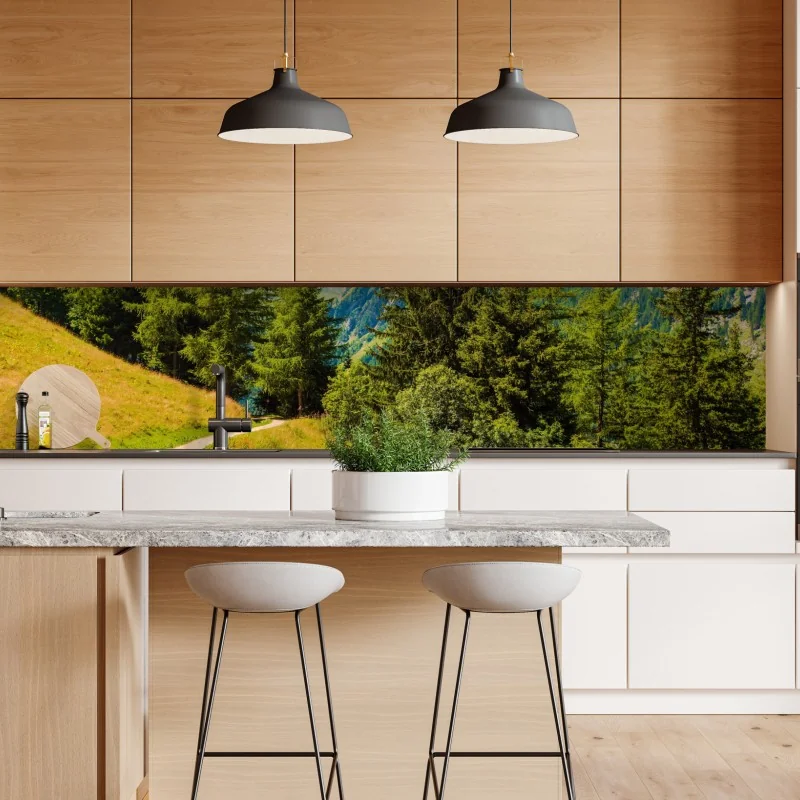 Naklejka repozycjonowalna szlak górski w Szwajcarii latem – Wallissimo® Naklejka repozycjonowalna szlak górski w Szwajcarii latem – Wallissimo®