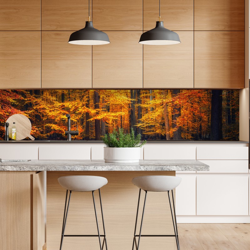 Naklejka repozycjonowalna widok z lotu ptaka na zatokę Port de Sóller – Wallissimo®