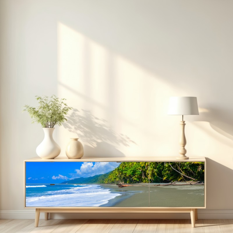 Naklejka repozycjonowalna dzika plaża w Corcovado, Kostaryka – Wallissimo® Naklejka repozycjonowalna dzika plaża w Corcovado, Kostaryka – Wallissimo®