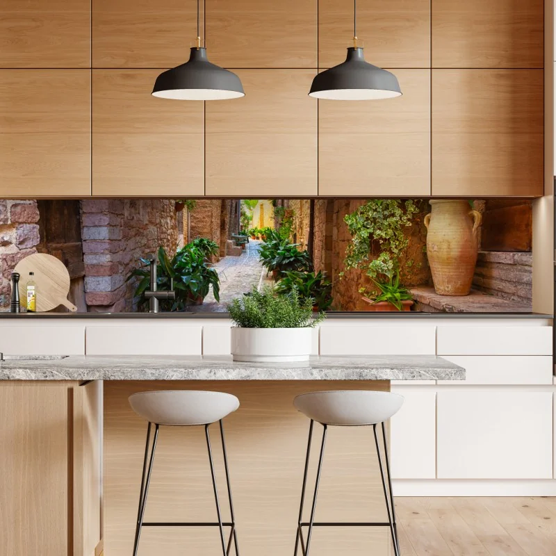 Naklejka repozycjonowalna odrzutowiec na pasie startowym o zachodzie słońca – Wallissimo®