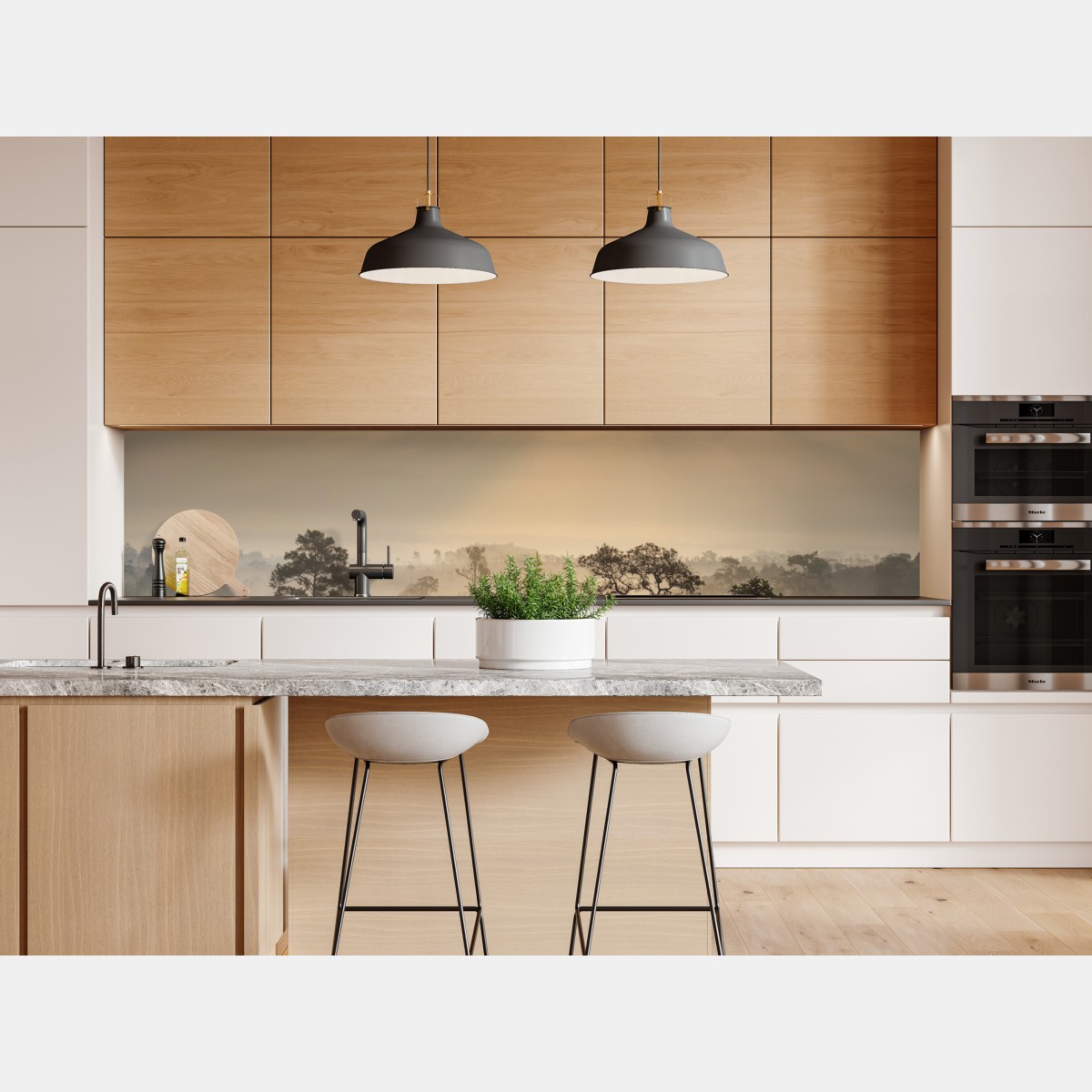 Naklejka repozycjonowalna Tajlandia sawanna o wschodzie słońca – Wallissimo® Naklejka repozycjonowalna Tajlandia sawanna o wschodzie słońca – Wallissimo®