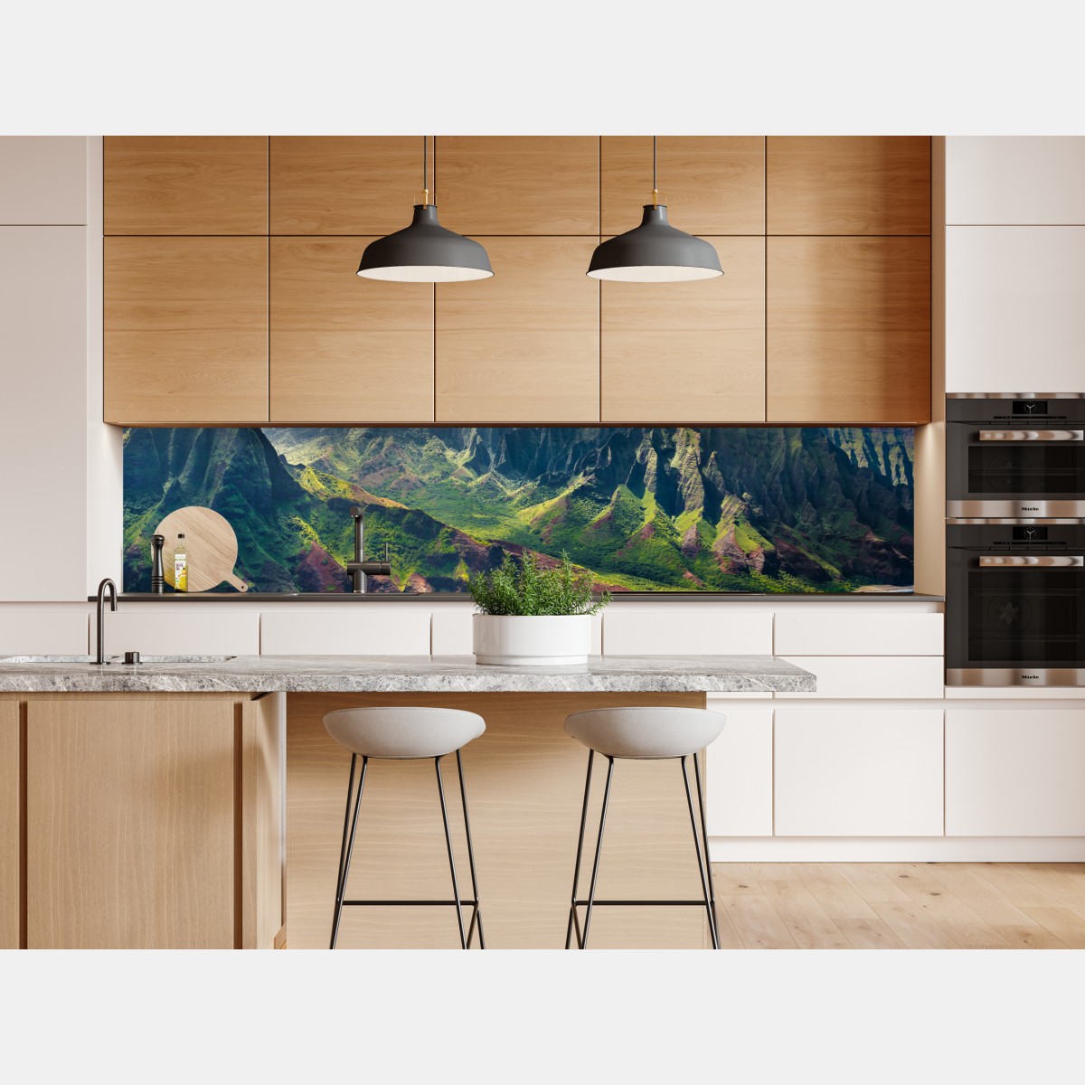 Naklejka repozycjonowalna wspaniałe wybrzeże Hawajów – Wallissimo® Naklejka repozycjonowalna wspaniałe wybrzeże Hawajów – Wallissimo®