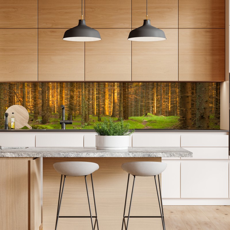 Naklejka repozycjonowalna czarno-biała abstrakcja ze złotymi żyłami – Wallissimo®