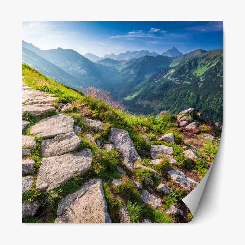 Naklejka repozycjonowalna złote geometryczne fasety – Wallissimo®