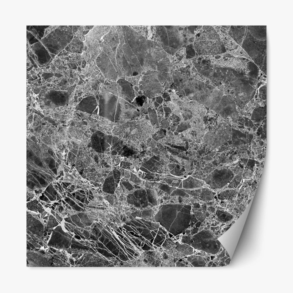 Naklejka repozycjonowalna monochromatyczna tekstura marmuru – Wallissimo® Naklejka repozycjonowalna monochromatyczna tekstura marmuru – Wallissimo®