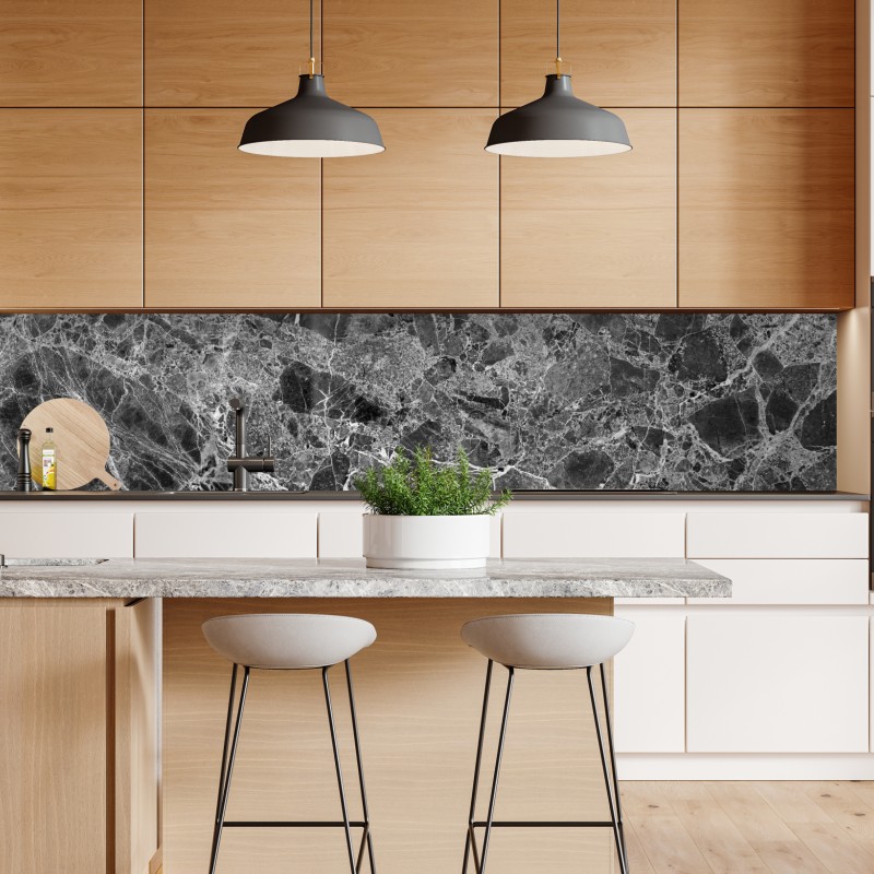 Naklejka repozycjonowalna złoty wzór falowy do dekoracji ściennej – Wallissimo®