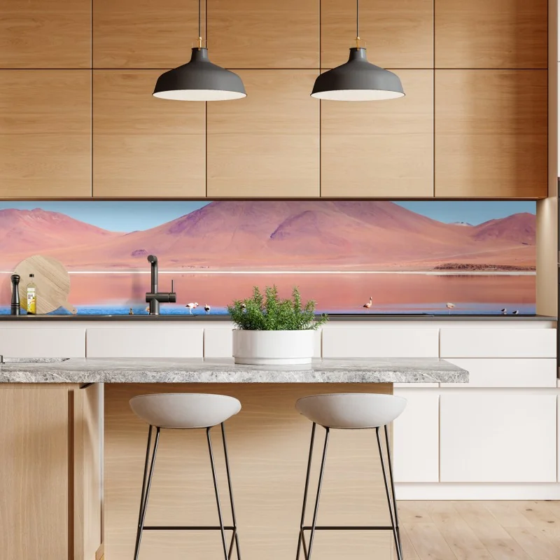 Naklejka repozycjonowalna delikatny akwarelowy wzór z liśćmi eukaliptusa – Wallissimo®