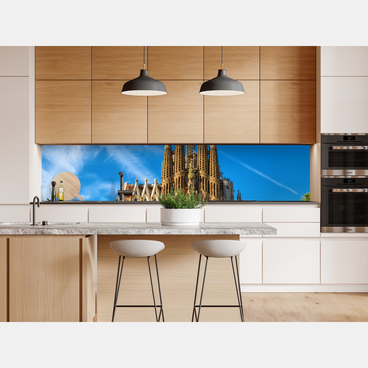 Naklejka repozycjonowalna Sagrada Familia w Barcelonie – Wallissimo® Naklejka repozycjonowalna Sagrada Familia w Barcelonie – Wallissimo®