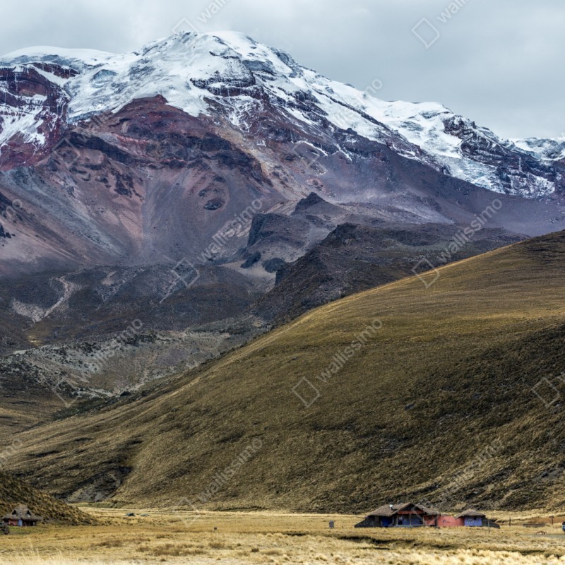 Naklejka repozycjonowalna majestatyczna zaśnieżona dolina górska – Wallissimo® Naklejka repozycjonowalna majestatyczna zaśnieżona dolina górska – Wallissimo®