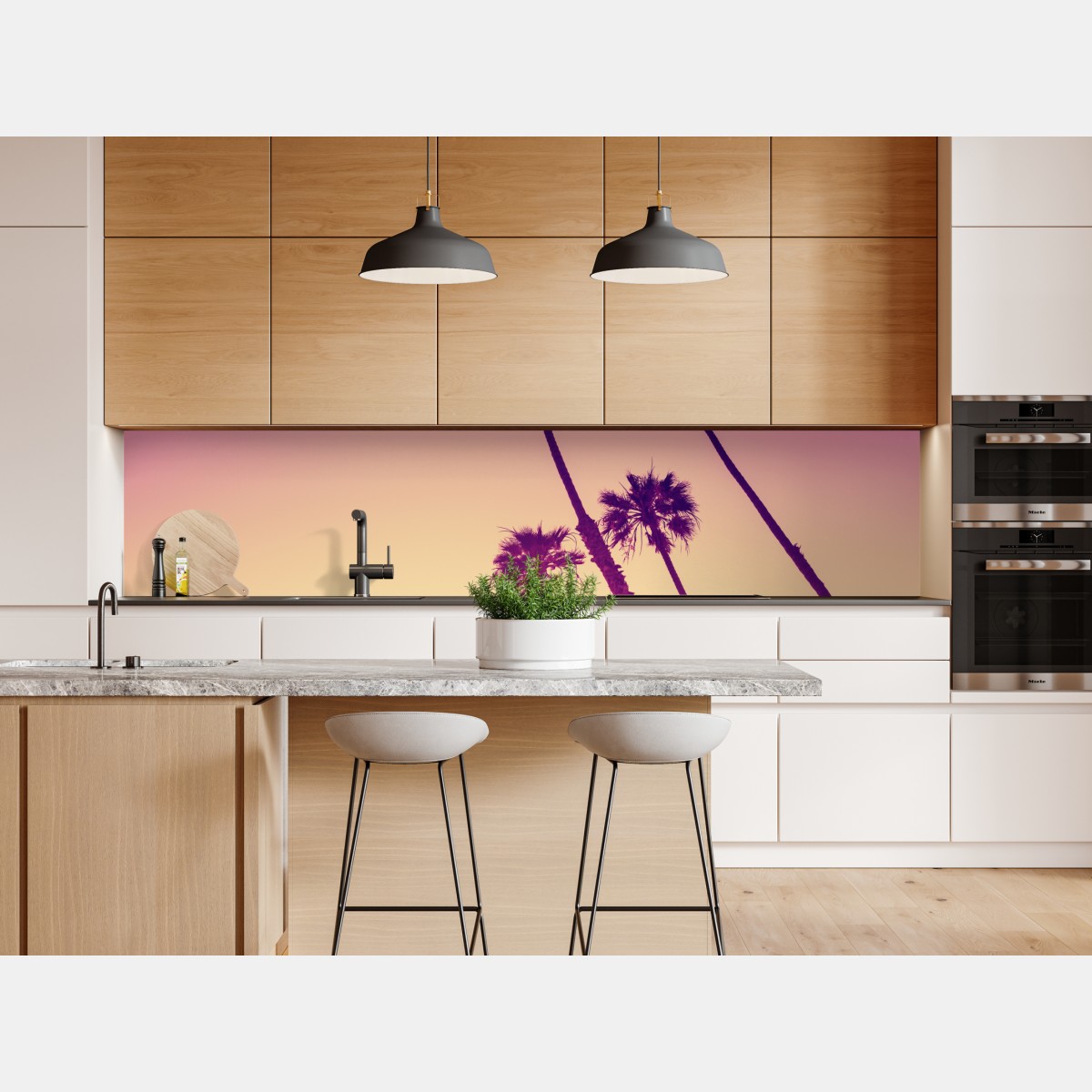 Naklejka repozycjonowalna palmy z Kalifornii na Sunset Cliffs – Wallissimo® Naklejka repozycjonowalna palmy z Kalifornii na Sunset Cliffs – Wallissimo®