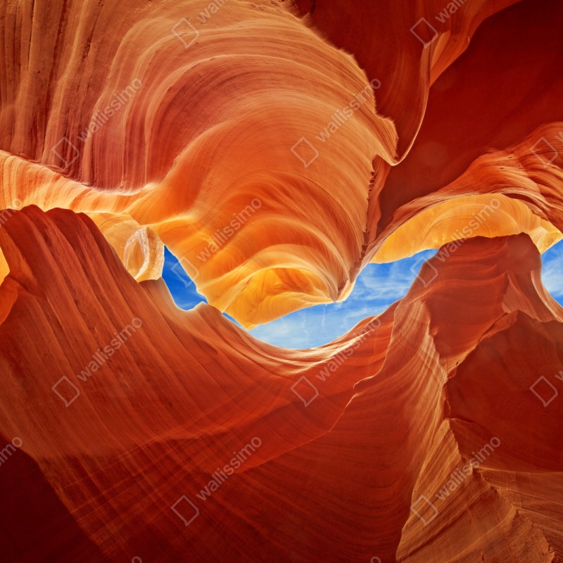 Naklejka repozycjonowalna Antelope Canyon wirujące piaskowcowe formy – Wallissimo® Naklejka repozycjonowalna Antelope Canyon wirujące piaskowcowe formy – Wallissimo®