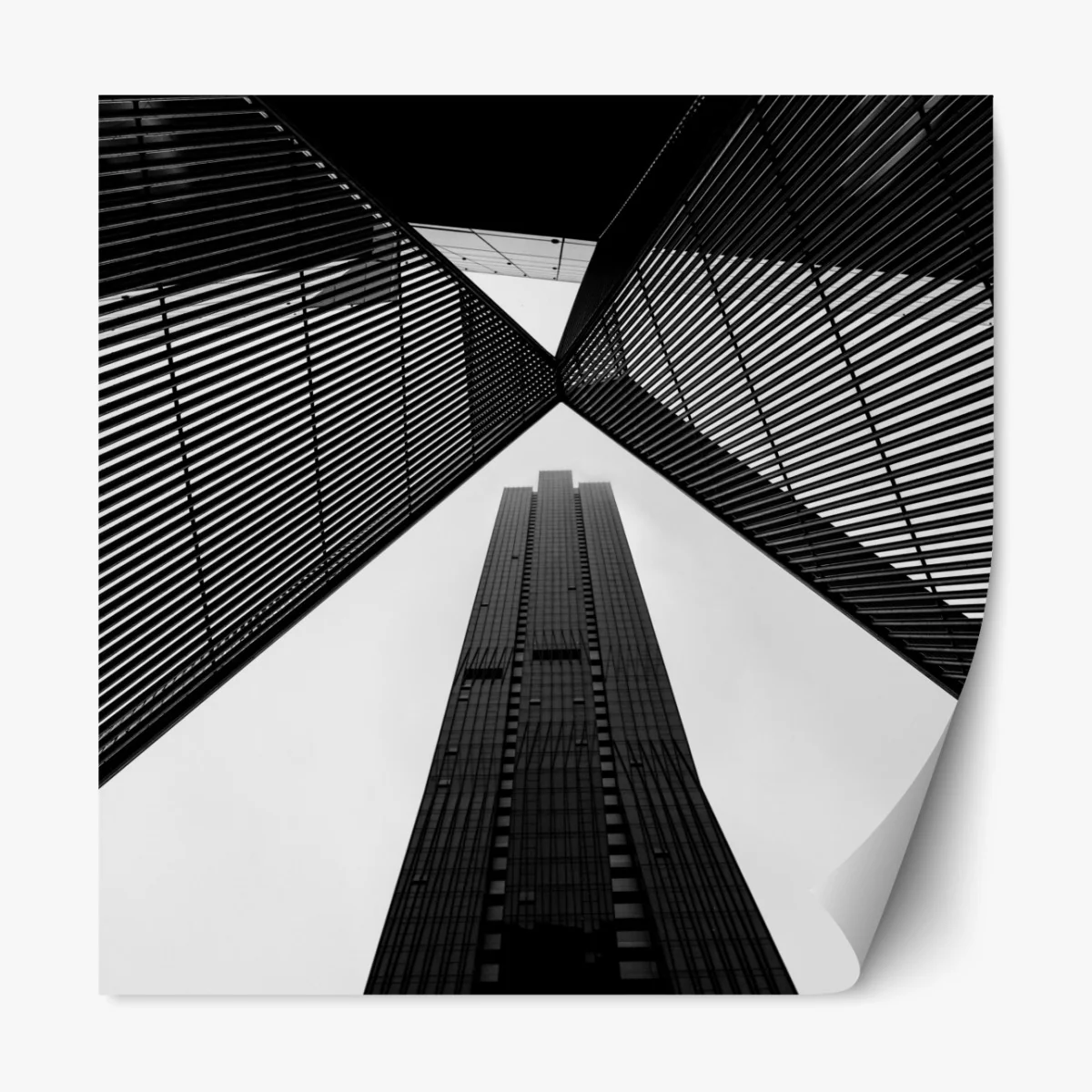 Naklejka repozycjonowalna Melbourne architektura czarno-biała – Wallissimo® Naklejka repozycjonowalna Melbourne architektura czarno-biała – Wallissimo®