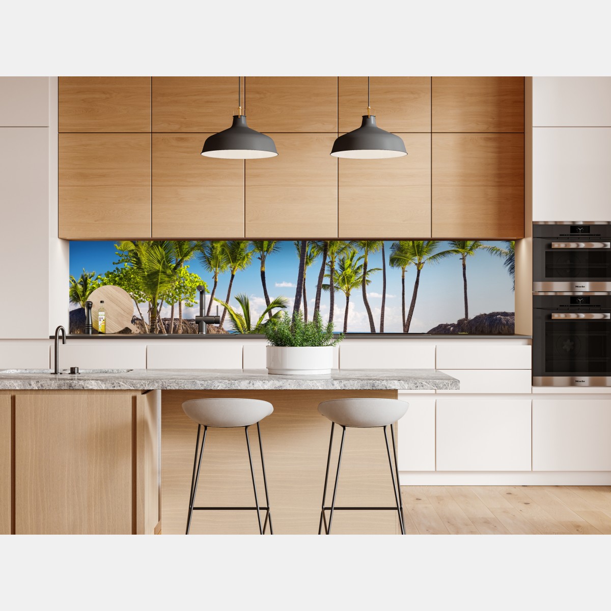 Naklejka repozycjonowalna tropikalny zakątek na plaży w Punta Cana – Wallissimo® Naklejka repozycjonowalna tropikalny zakątek na plaży w Punta Cana – Wallissimo®