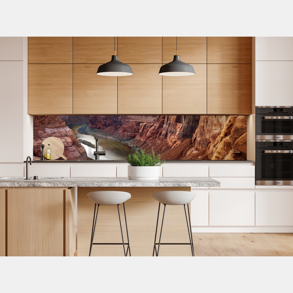 Naklejka repozycjonowalna słoneczny kanion w Horseshoe Bend, rzeka Kolorado – Wallissimo® Naklejka repozycjonowalna słoneczny kanion w Horseshoe Bend, rzeka Kolorado – Wallissimo®