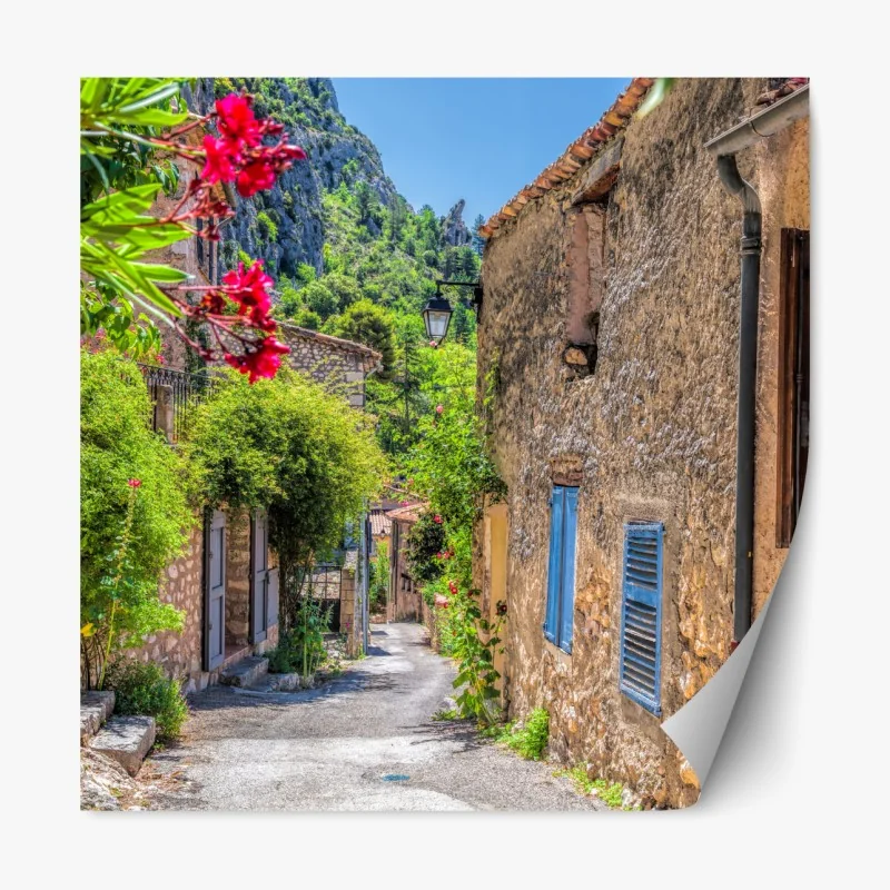 Naklejka repozycjonowalna złoty geometryczny wzór z kołami – Wallissimo®