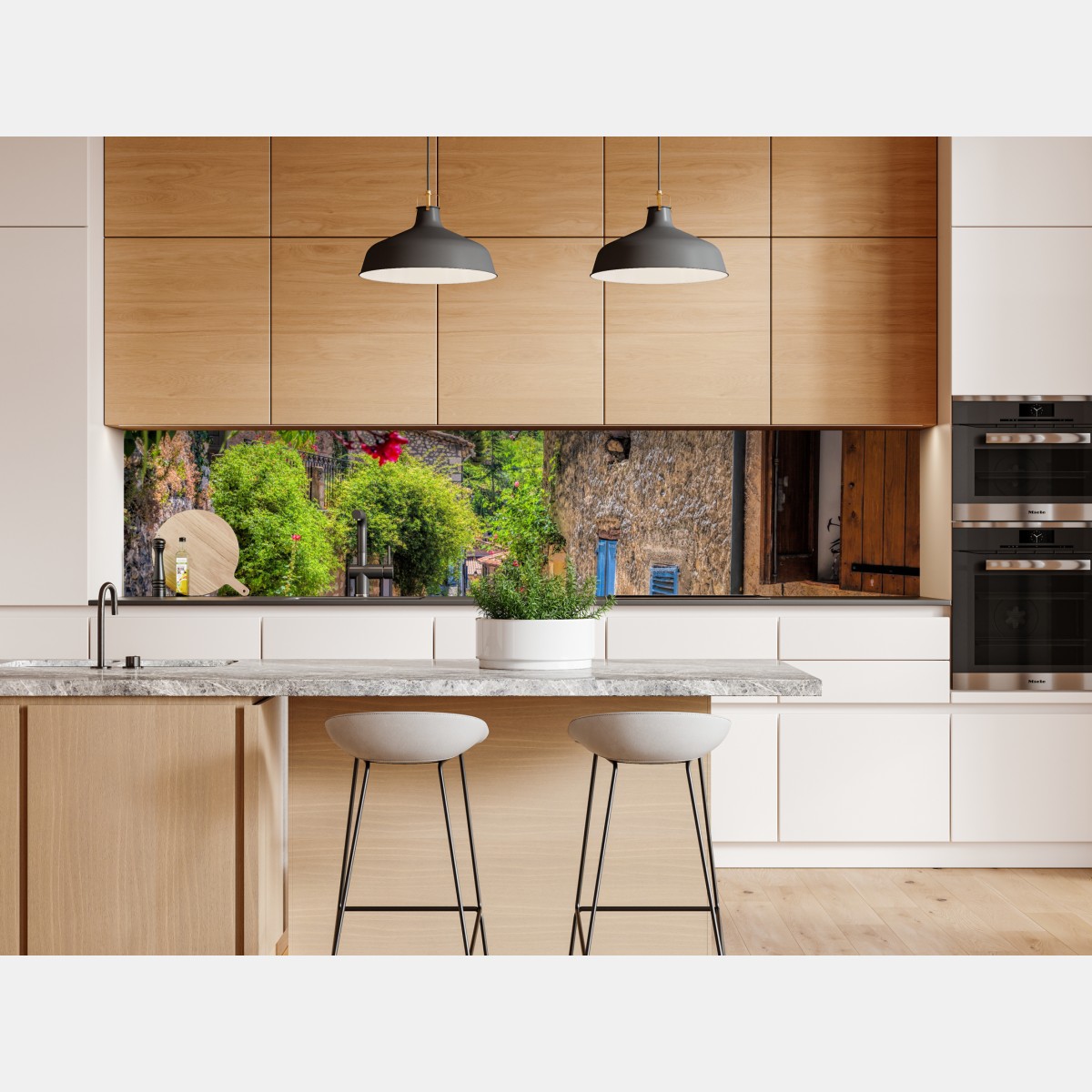 Naklejka repozycjonowalna Moustiers Sainte Marie urokliwa uliczka w Prowansji – Wallissimo® Naklejka repozycjonowalna Moustiers Sainte Marie urokliwa uliczka w Prowansji – Wallissimo®