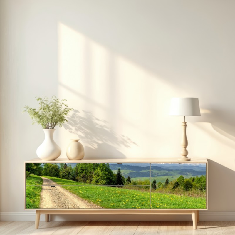 Naklejka repozycjonowalna Gorce wiosenny szlak – Wallissimo® Naklejka repozycjonowalna Gorce wiosenny szlak – Wallissimo®