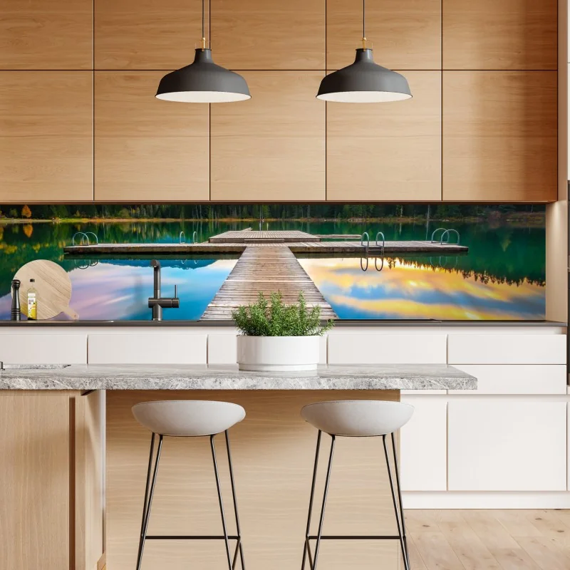 Naklejka repozycjonowalna beżowa tekstura marmuru z naturalnymi żyłami – Wallissimo®