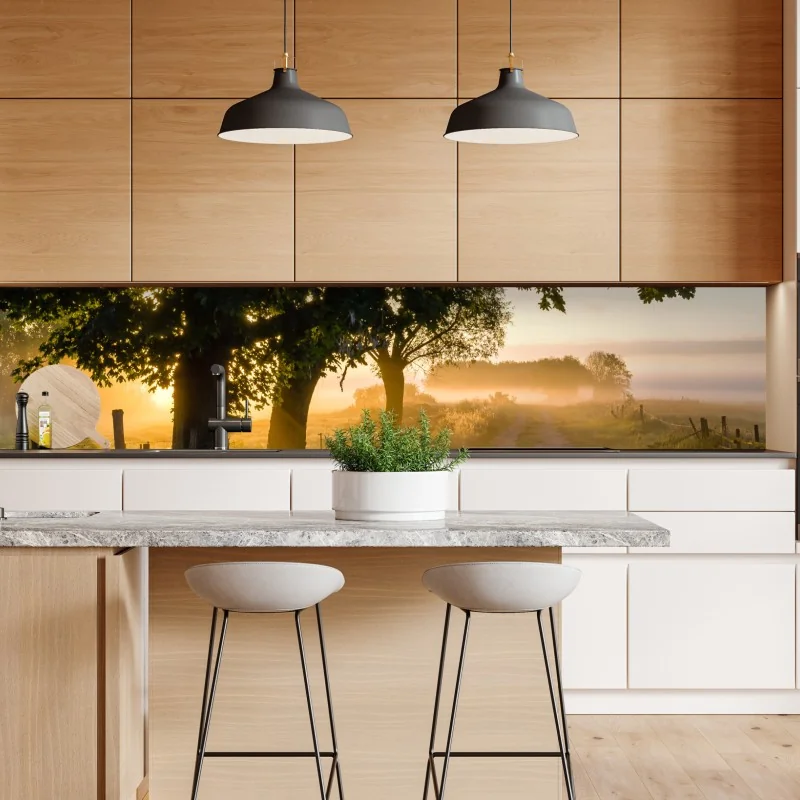 Naklejka repozycjonowalna tropikalny turkusowy motyw dżungli – Wallissimo®