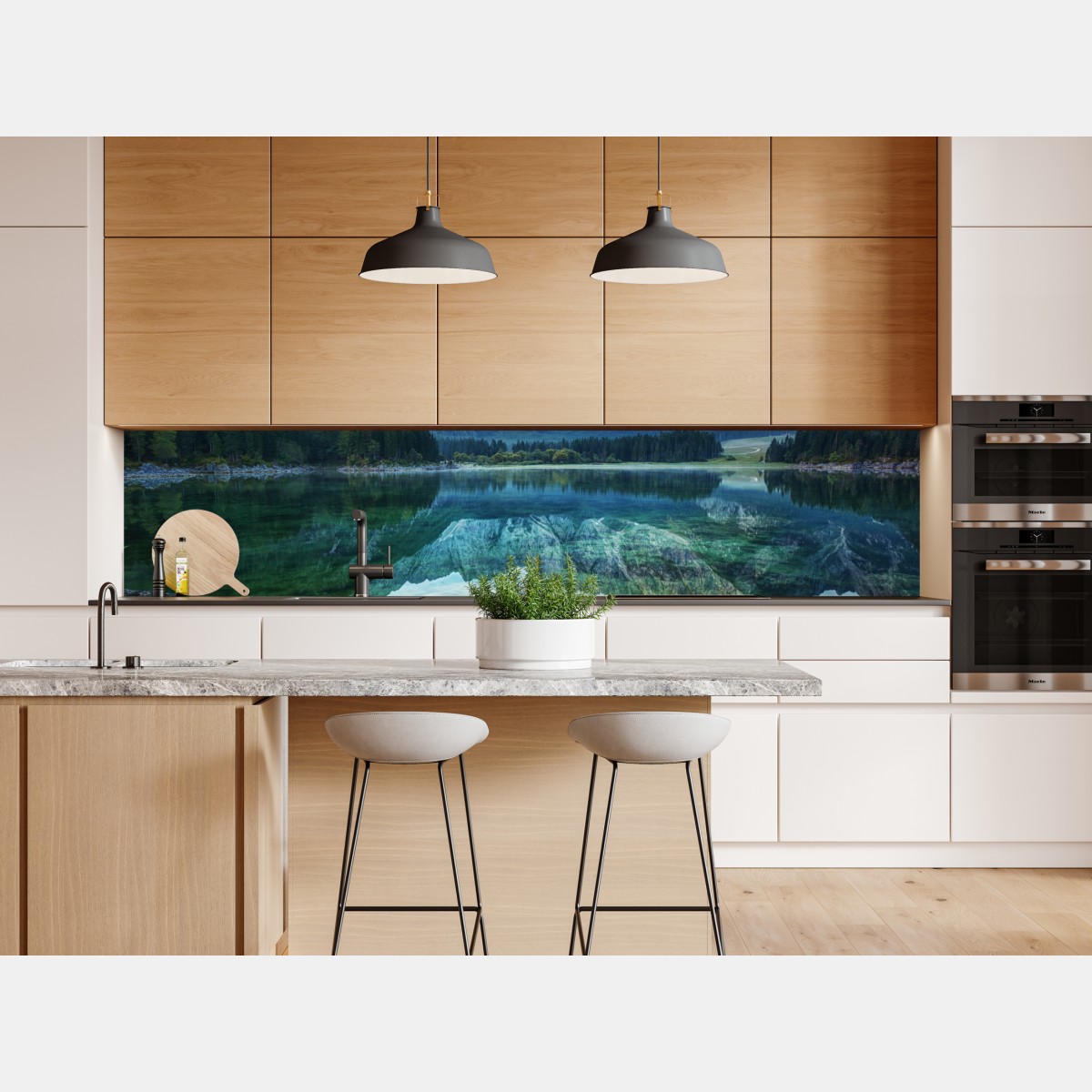 Naklejka repozycjonowalna wczesny poranek nad Jeziorem Fusine, Alpy Julijskie – Wallissimo® Naklejka repozycjonowalna wczesny poranek nad Jeziorem Fusine, Alpy Julijskie – Wallissimo®