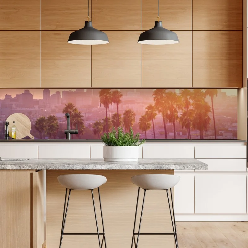 Naklejka repozycjonowalna złoty wzór lilii na ciemnym tle – Wallissimo®