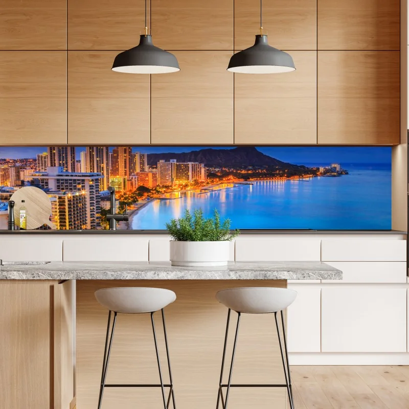 Naklejka repozycjonowalna art deco złoty wzór wachlarza – Wallissimo®