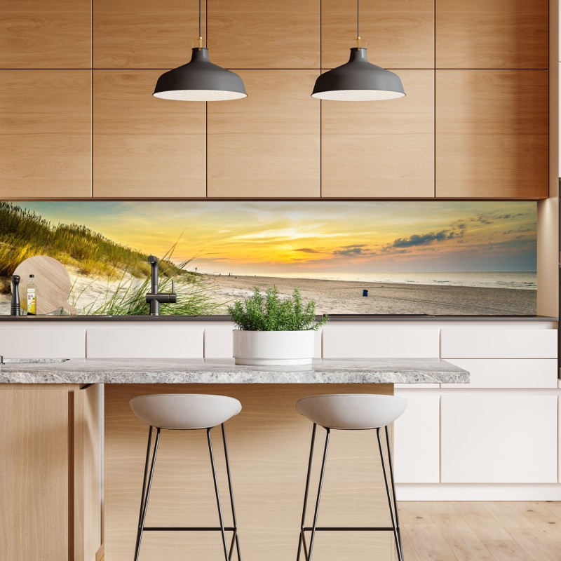 Naklejka repozycjonowalna drewniany pomost prowadzący na plażę Praia da Bordeira – Wallissimo®