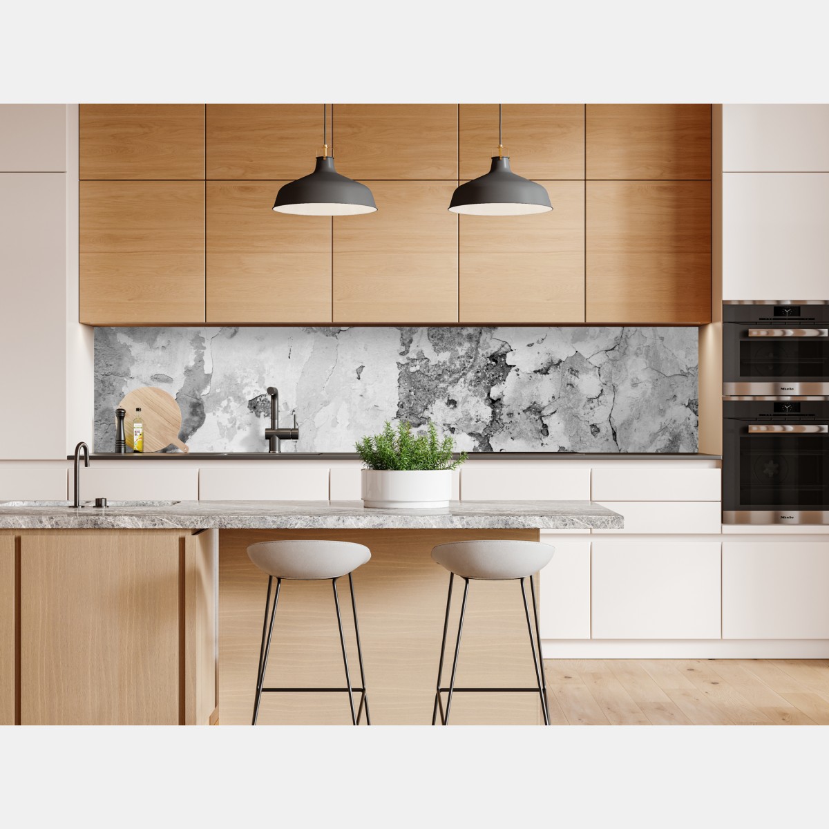 Naklejka repozycjonowalna postarzony tynk na ścianie w odcieniach szarości – Wallissimo® Naklejka repozycjonowalna postarzony tynk na ścianie w odcieniach szarości – Wallissimo®