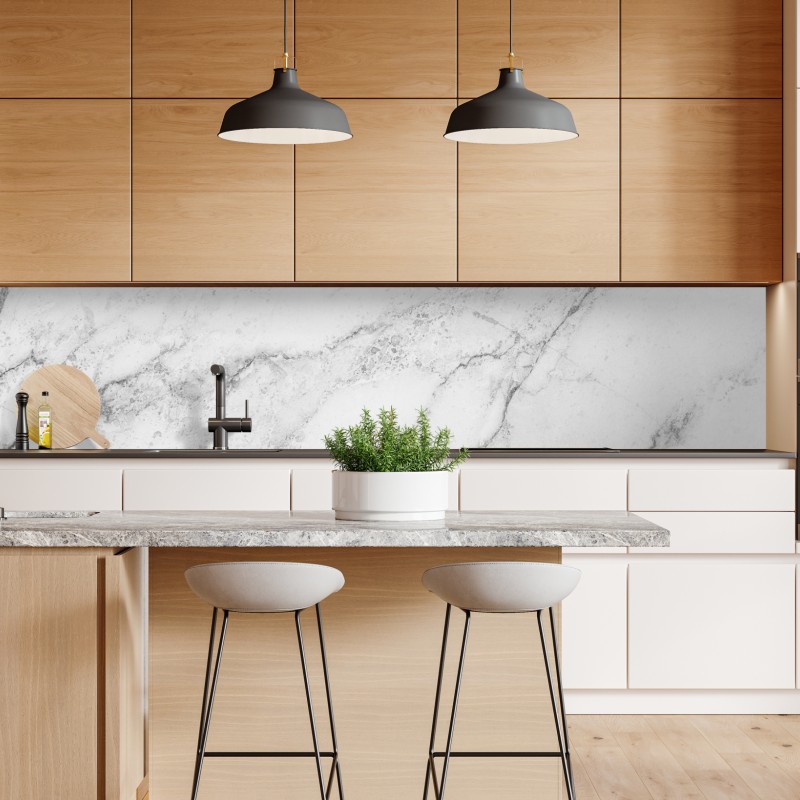 Naklejka repozycjonowalna biały trójwymiarowy geometryczny wzór low-poly – Wallissimo®