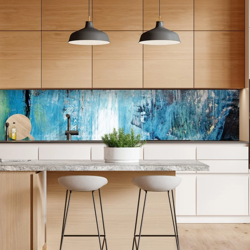 Naklejka repozycjonowalna intensywny fioletowy 3d wir wstęg – Wallissimo®