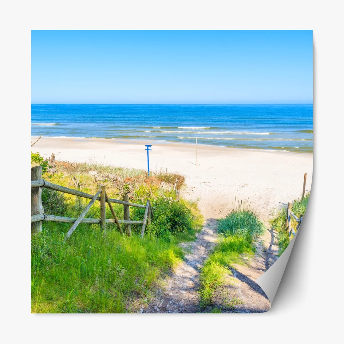 Naklejka repozycjonowalna ścieżka na plażę nad Morzem Bałtyckim – Wallissimo® Naklejka repozycjonowalna ścieżka na plażę nad Morzem Bałtyckim – Wallissimo®