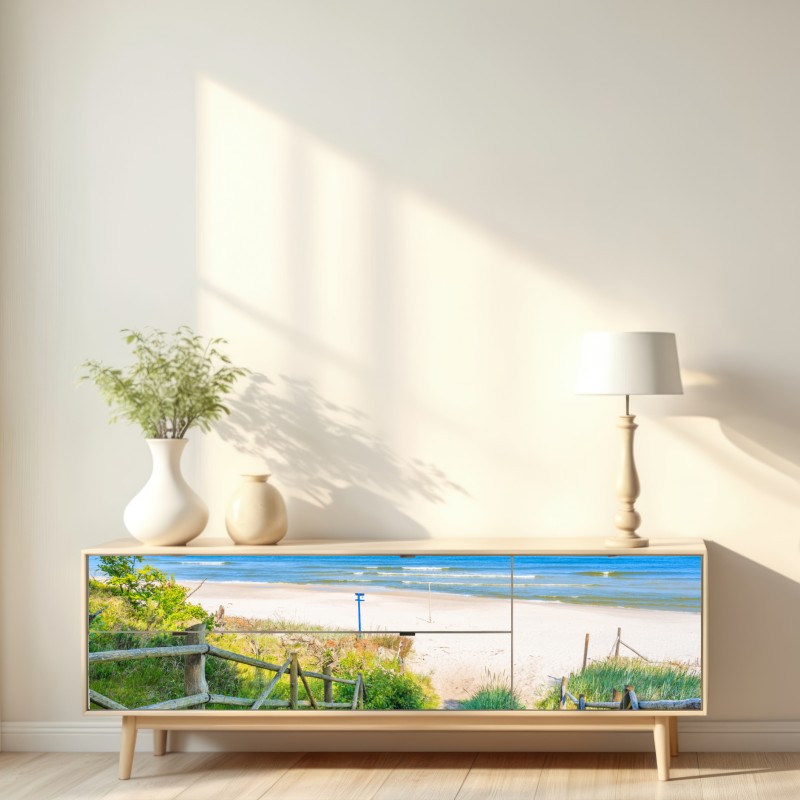 Naklejka repozycjonowalna ścieżka na plażę nad Morzem Bałtyckim – Wallissimo® Naklejka repozycjonowalna ścieżka na plażę nad Morzem Bałtyckim – Wallissimo®