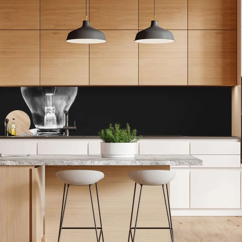 Naklejka repozycjonowalna monochromatyczna ręka trzymająca żarówkę