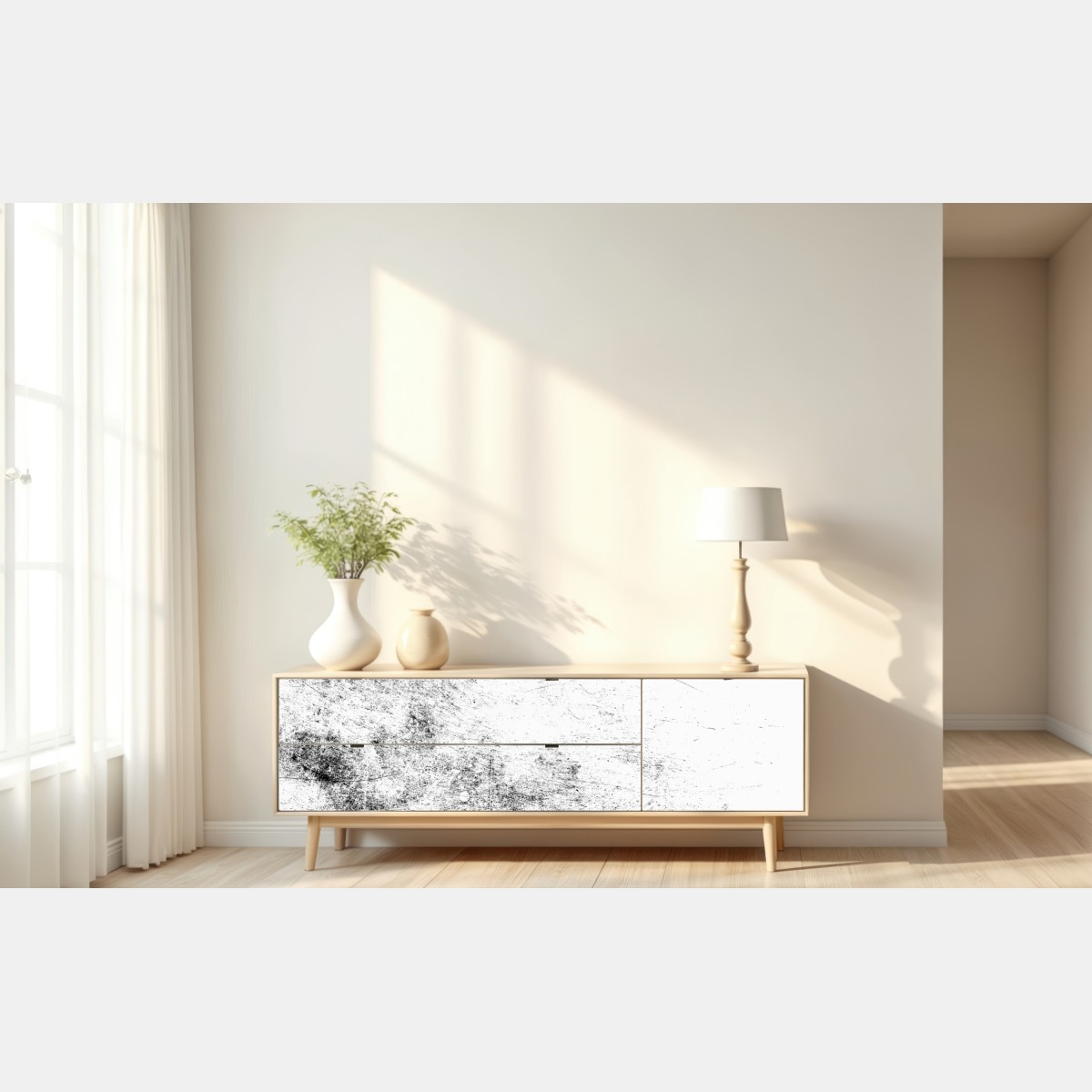 Naklejka repozycjonowalna czarna tekstura betonu – Wallissimo® Naklejka repozycjonowalna czarna tekstura betonu – Wallissimo®