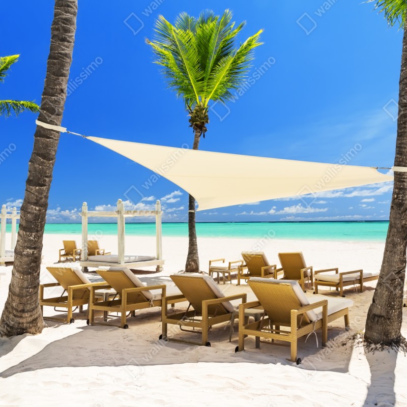 Naklejka repozycjonowalna spokojna plaża w Cap Cana, Dominikana – Wallissimo® Naklejka repozycjonowalna spokojna plaża w Cap Cana, Dominikana – Wallissimo®