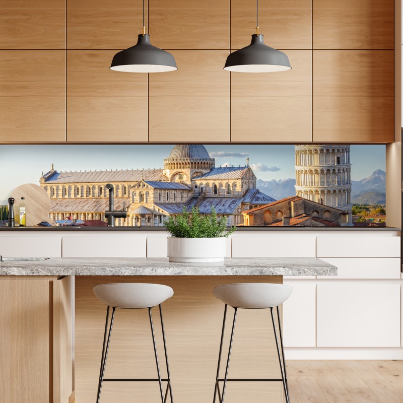 Naklejka repozycjonowalna Chicago panorama miasta w głębokich niebieskich tonach – Wallissimo®