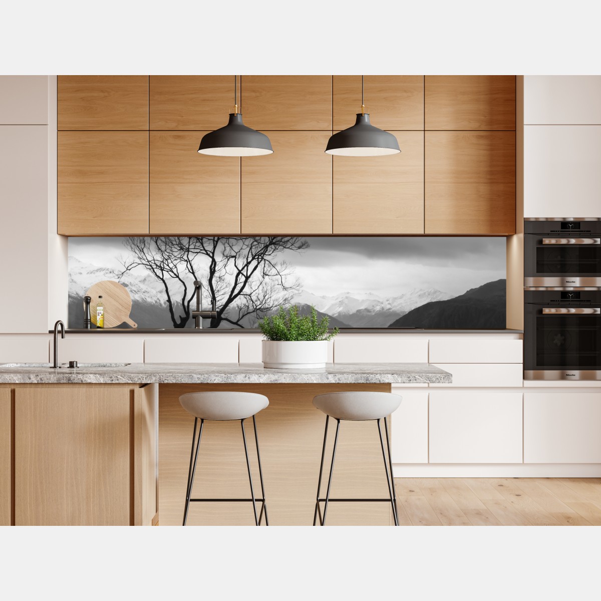 Naklejka repozycjonowalna samotne drzewo na jeziorze – Wallissimo® Naklejka repozycjonowalna samotne drzewo na jeziorze – Wallissimo®