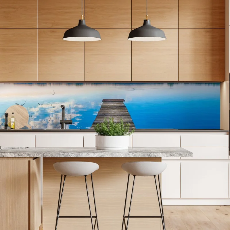 Naklejka repozycjonowalna spokojna ścieżka w bambusowym lesie – Wallissimo®