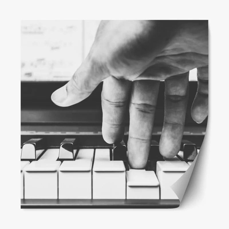 Naklejka repozycjonowalna spokojne alpejskie jezioro pod szczytem Wetterhorn, Szwajcaria – Wallissimo®