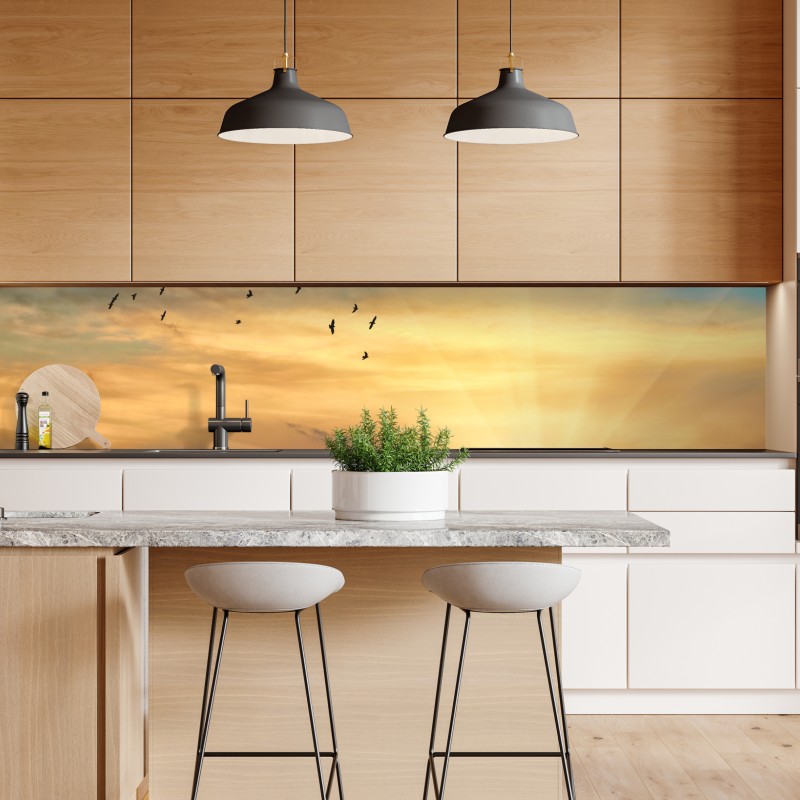 Naklejka repozycjonowalna żywy wzór hibiskusa w stylu retro – Wallissimo®